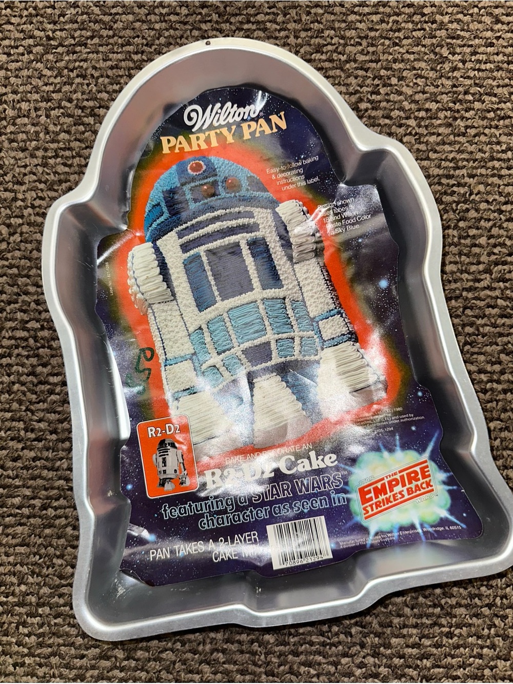 Wilton Cake Pan 1980 Star Wars R2-D2 The Empire Strikes Back w/Insert NEW UNUSED